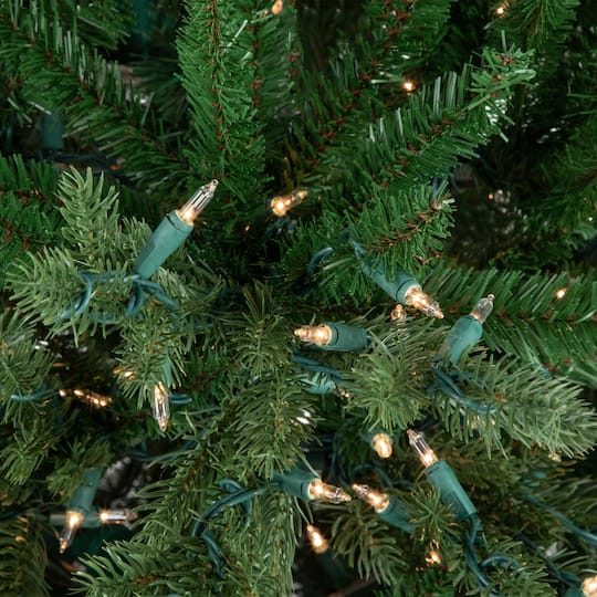 Northlight 9ft. Pre-Lit Real Touch Medium Grande Spruce Artificial Christmas Tree, Clear Incandescent Lights